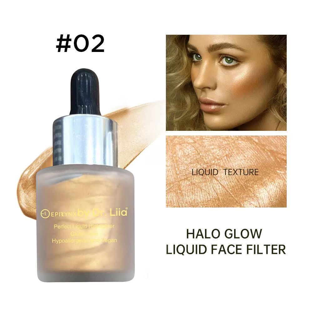 Perfect Liquid Highlighter Drops – Dewy, Luminous Glow (Vegan, Gluten-Free) by EpiLynx