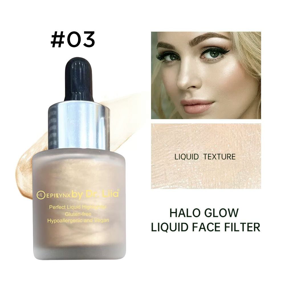 Perfect Liquid Highlighter Drops – Dewy, Luminous Glow (Vegan, Gluten-Free) by EpiLynx