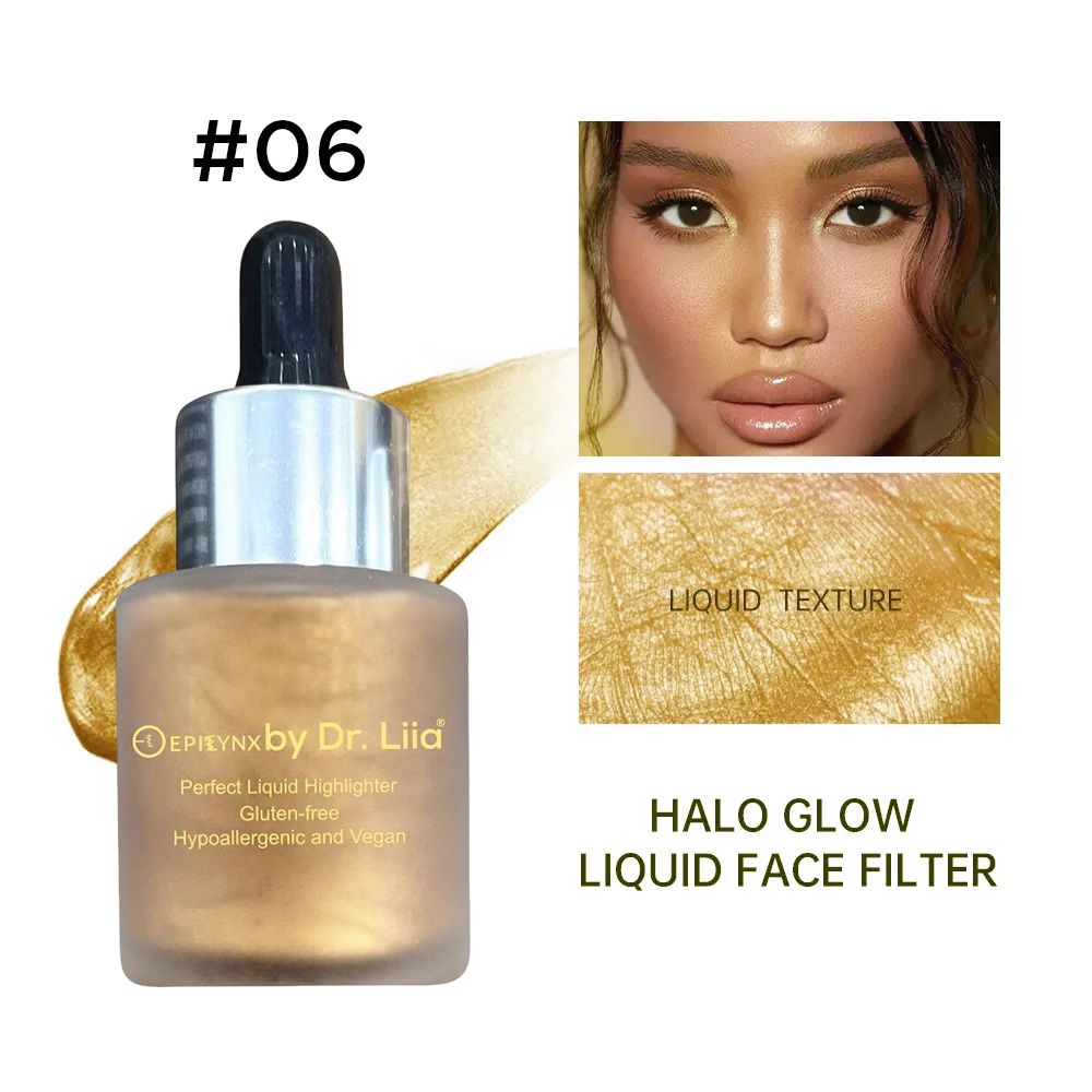 Perfect Liquid Highlighter Drops – Dewy, Luminous Glow (Vegan, Gluten-Free) by EpiLynx