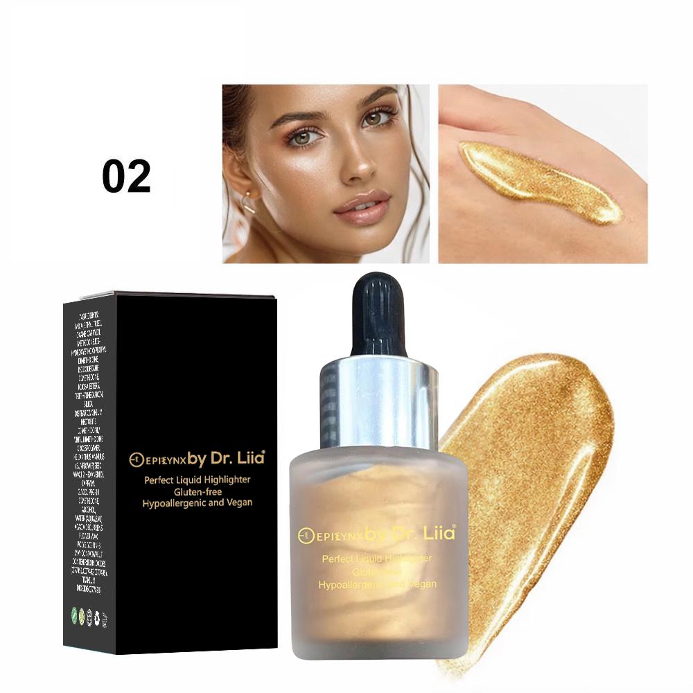 Perfect Liquid Highlighter Drops – Dewy, Luminous Glow (Vegan, Gluten-Free) by EpiLynx