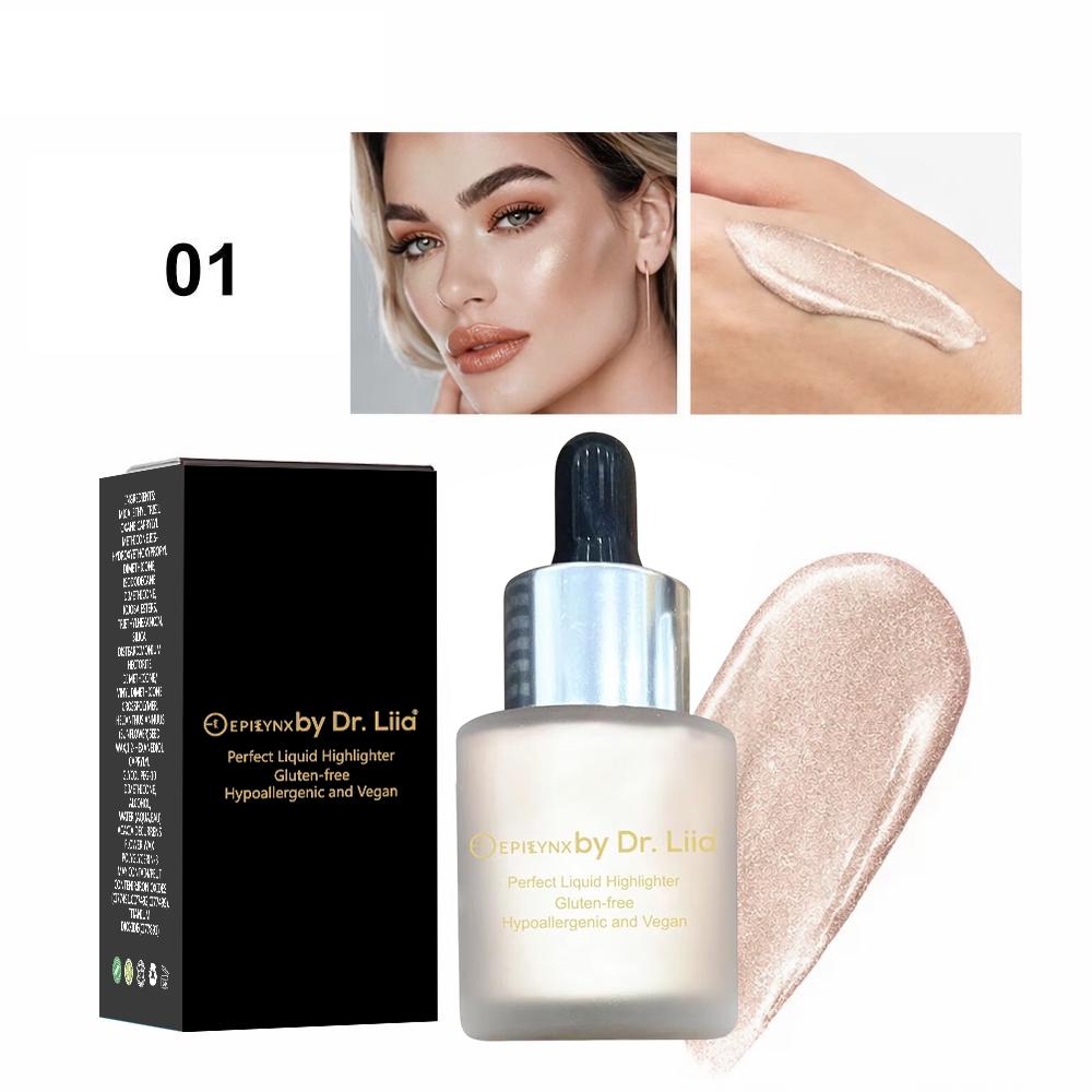 Perfect Liquid Highlighter Drops – Dewy, Luminous Glow (Vegan, Gluten-Free) by EpiLynx