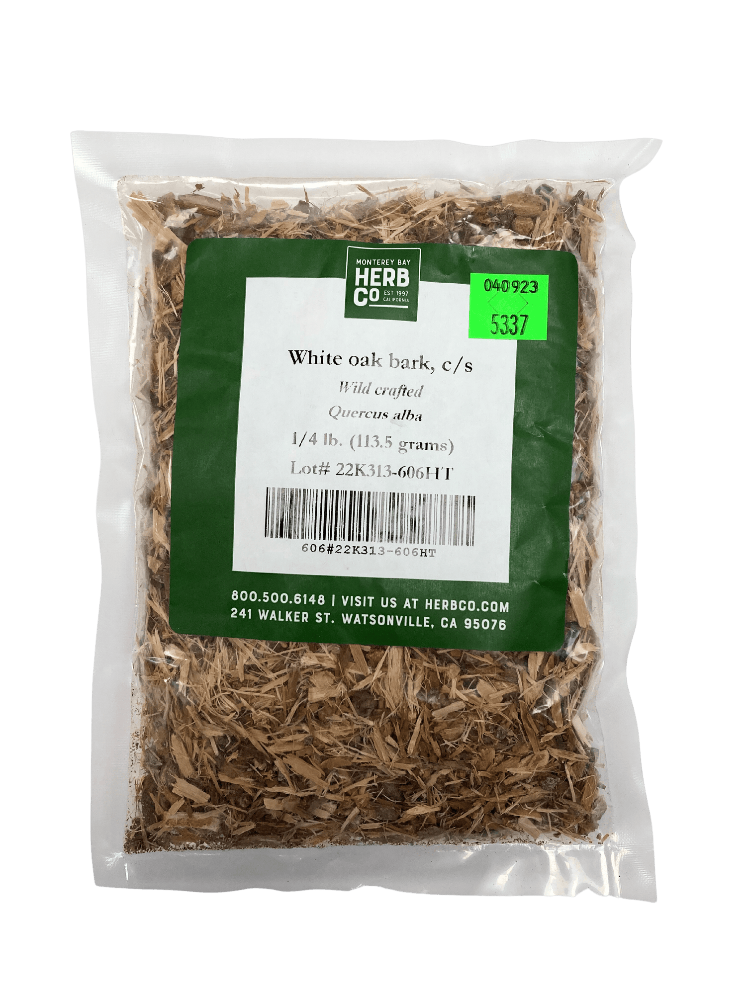 White Oak Bark, Cut, Sifted by Country Life Natural Foods