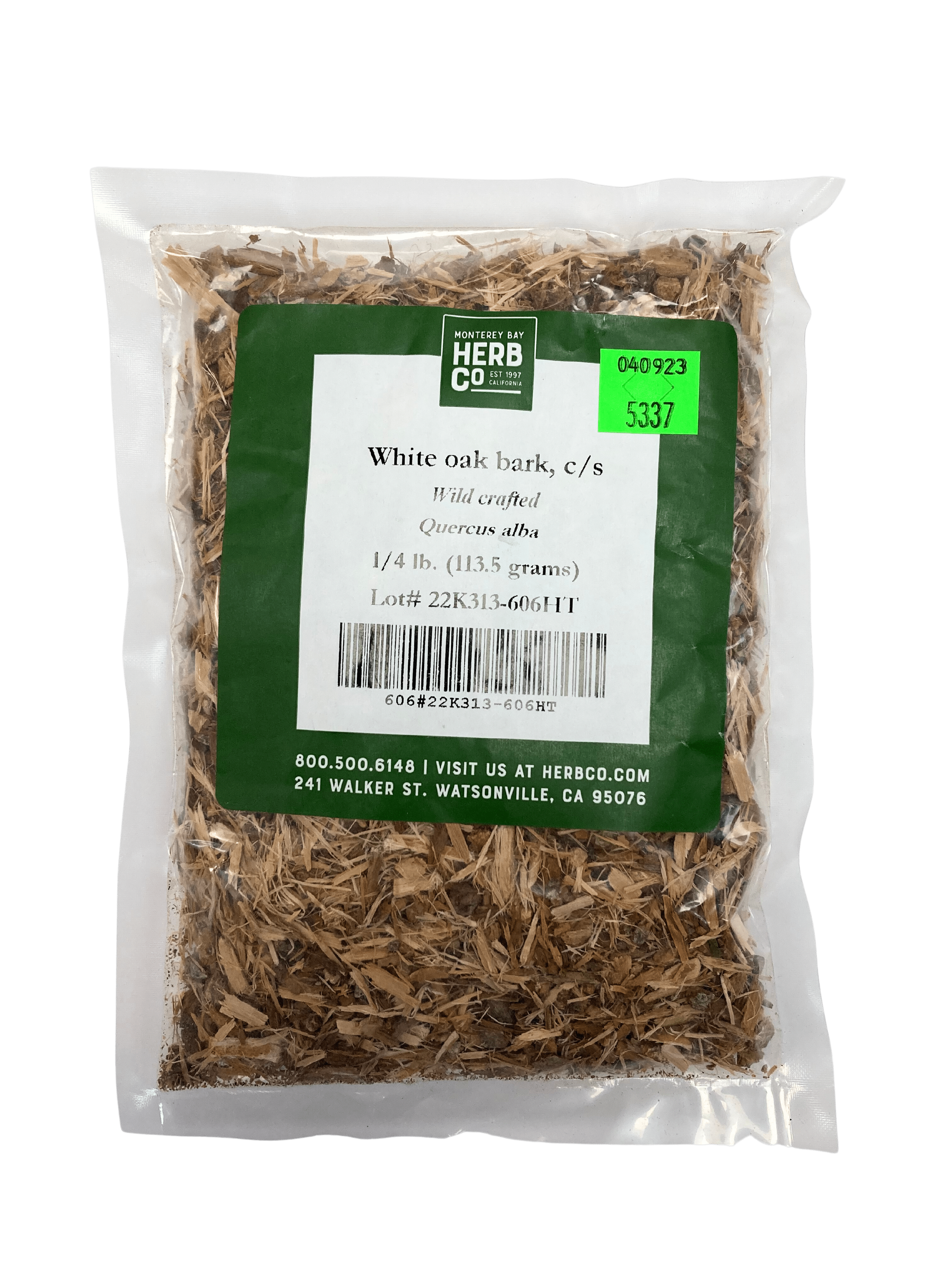 White Oak Bark, Cut, Sifted by Country Life Natural Foods