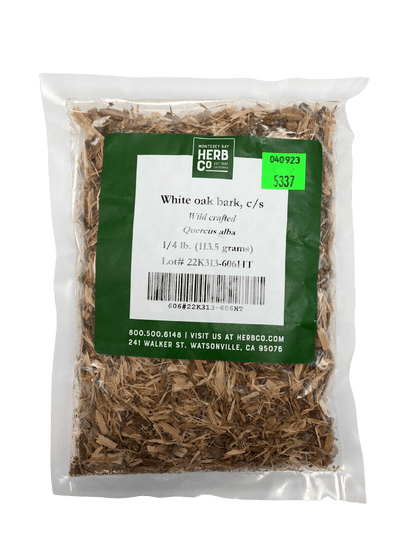 White Oak Bark, Cut, Sifted by Country Life Natural Foods