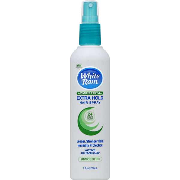 White Rain Hair Spray, Extra Hold, Unscented  DestGlow