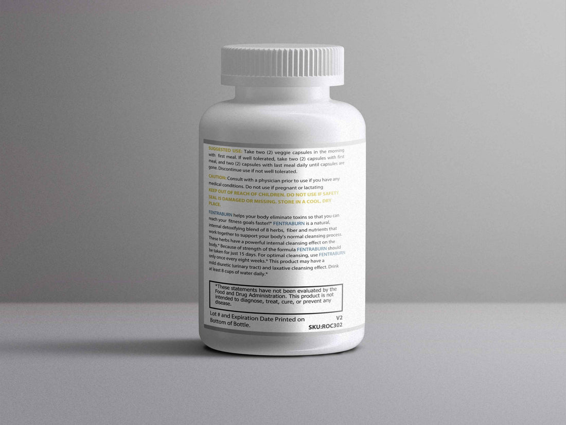 FENTRABURN: Metabolic Cleanse Support | 60 Capsules – Psyllium Husk, Probiotics &amp; Botanical Blend for Appetite Management