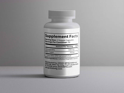 Calmora: Stress Relief Blend - Organic Ashwagandha &amp; Black Pepper