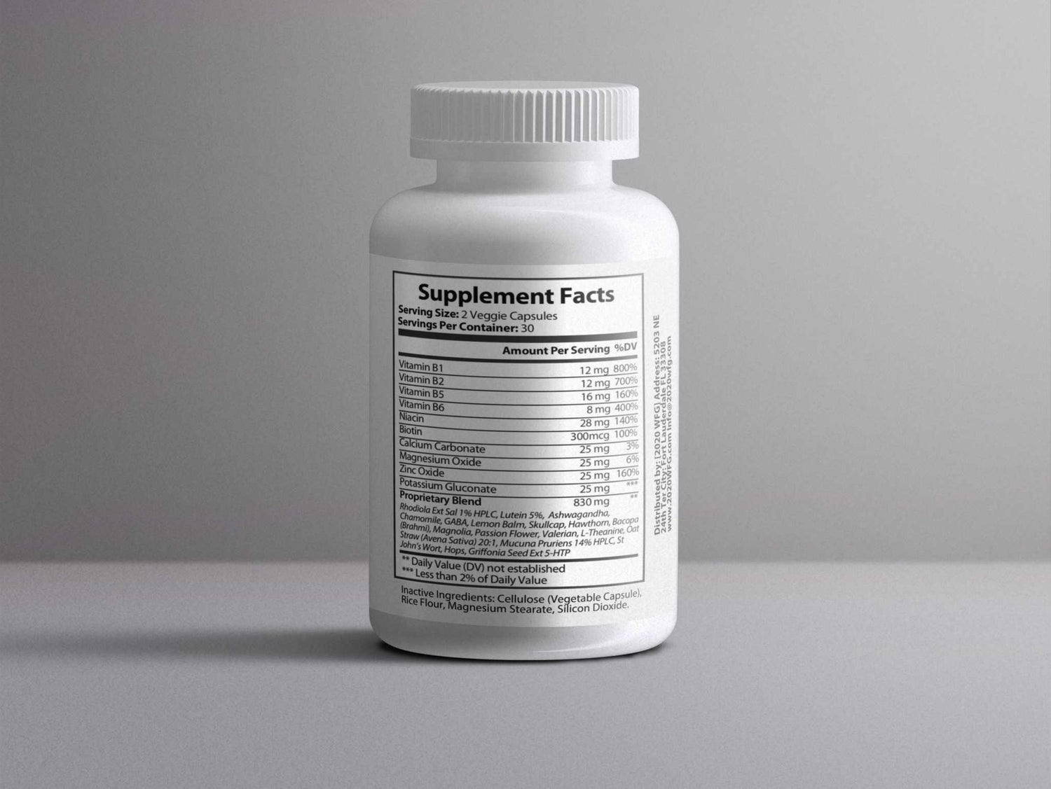 NOXALIN: Stress &amp; Cognitive Support | 60 Capsules – L-Theanine, GABA &amp; B-Complex for Calm Mental Clarity