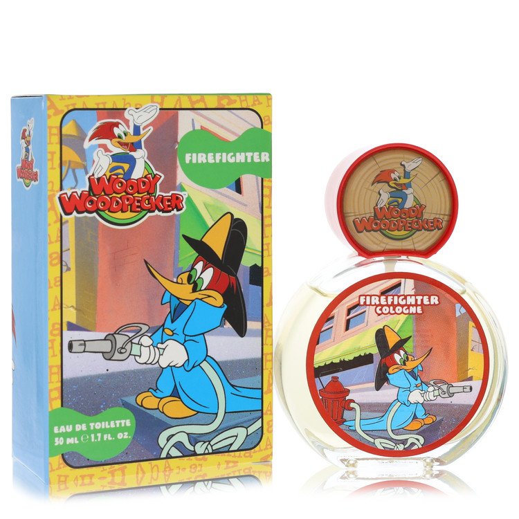 Woody Woodpecker Firefighter by First American Brands Eau De Toilette Spray 1.7 oz for Men 