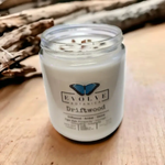 Classic 9oz Jam Jar Crystal Soy Candle - Driftwood (Tiger Eye)