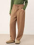 Wool Drawstring Patch Pocket Pants PRISCILLA by LINTICO