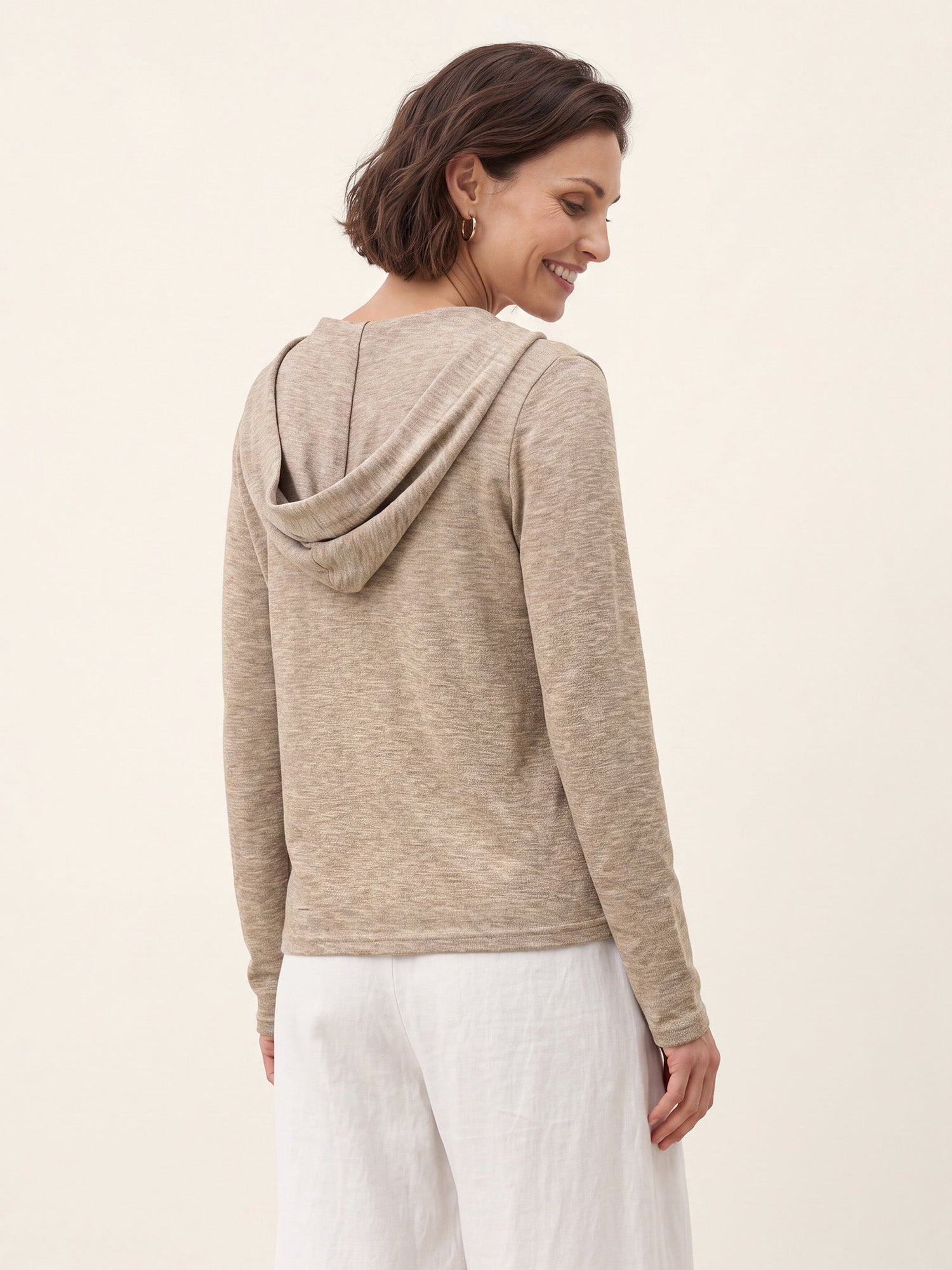 Wool Hooded Collar Shell Button Knit Cardigan SYLVIE  DestGlow