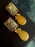 Joban Fashion Earring With Monalisa Stone And Square Designer Top