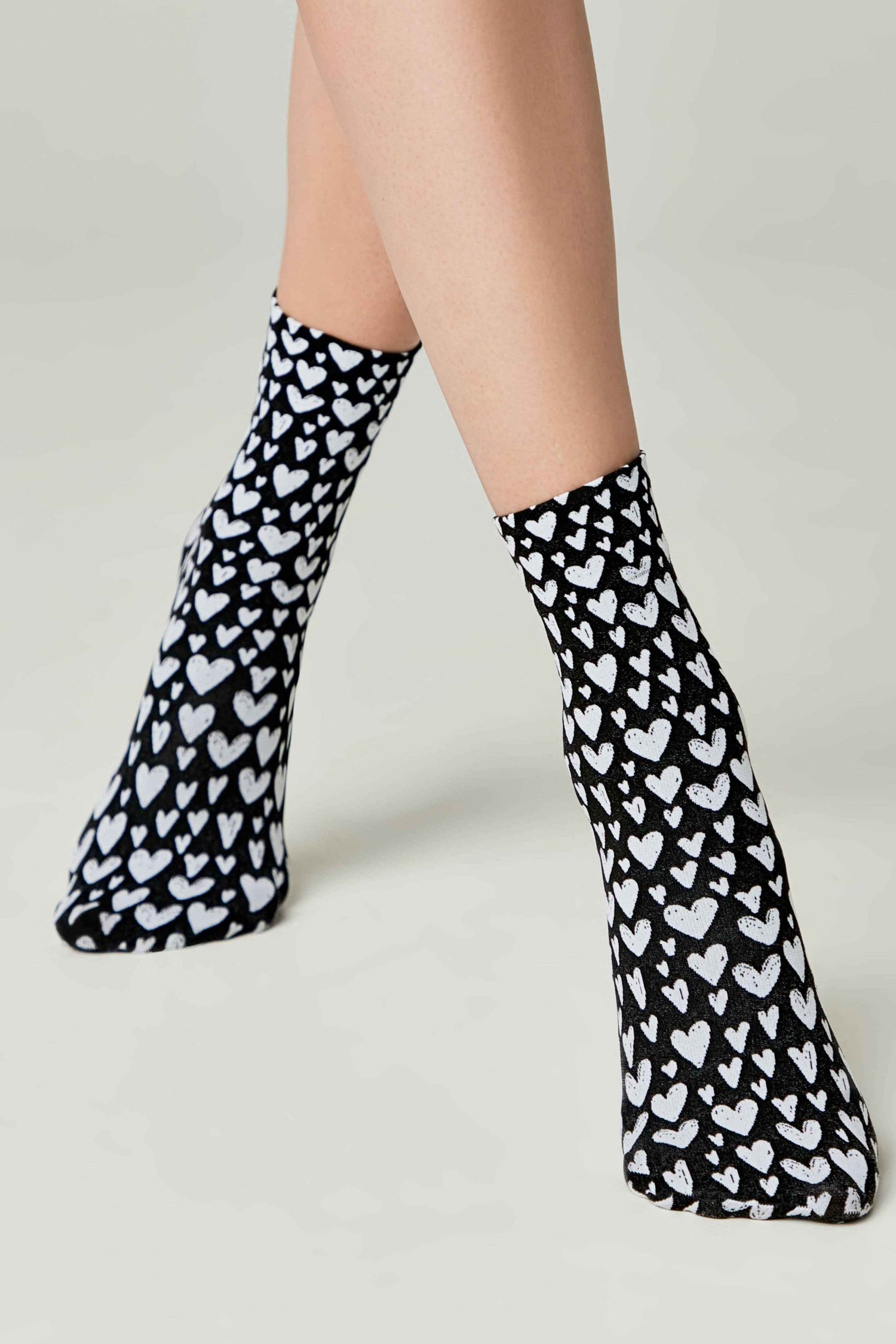 Socks Conte Fantasy - Heart Pattern