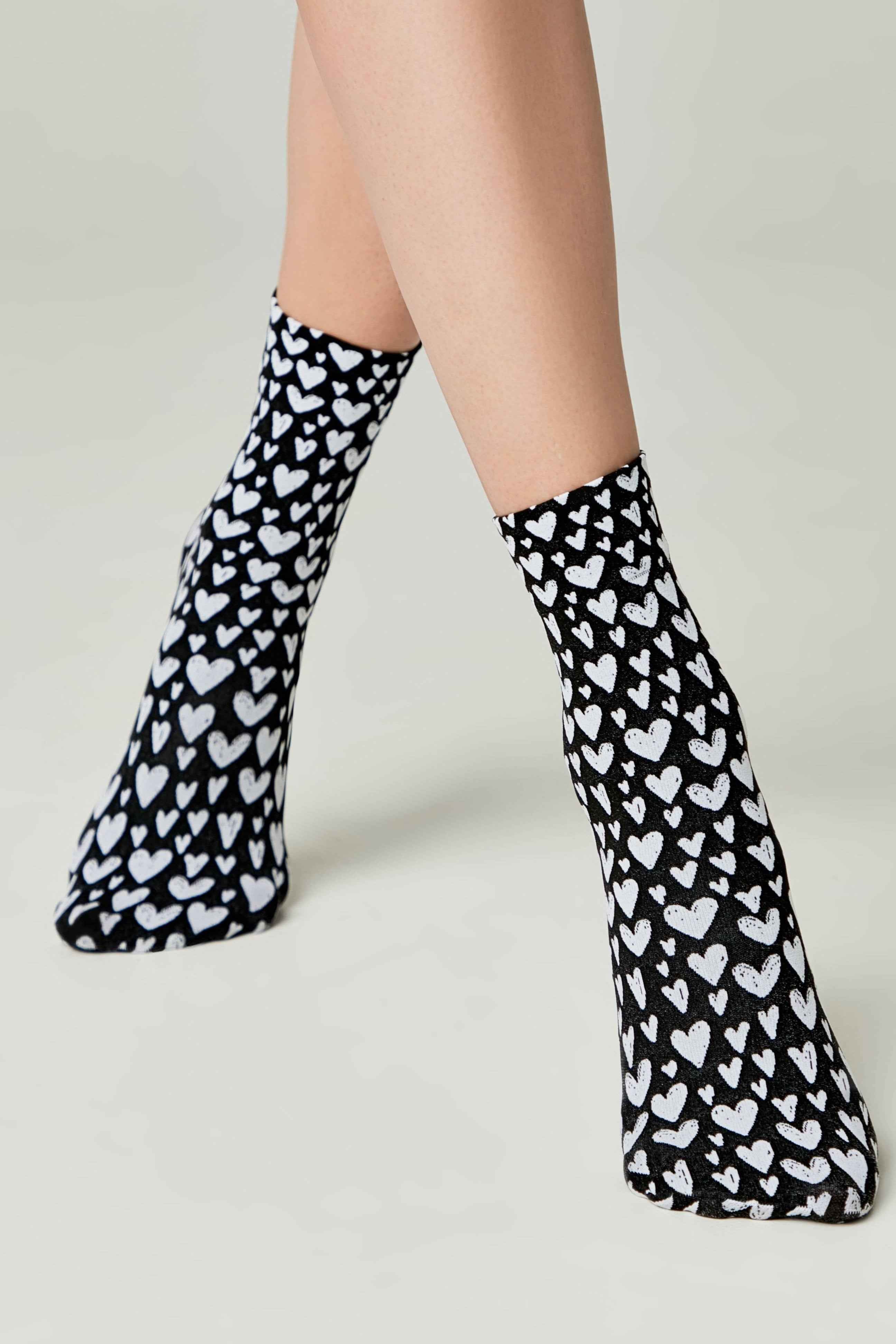 Socks Conte Fantasy - Heart Pattern