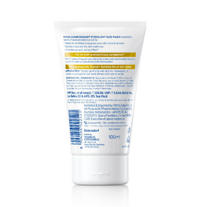 Nivea Luminous Even Glow Face Wash