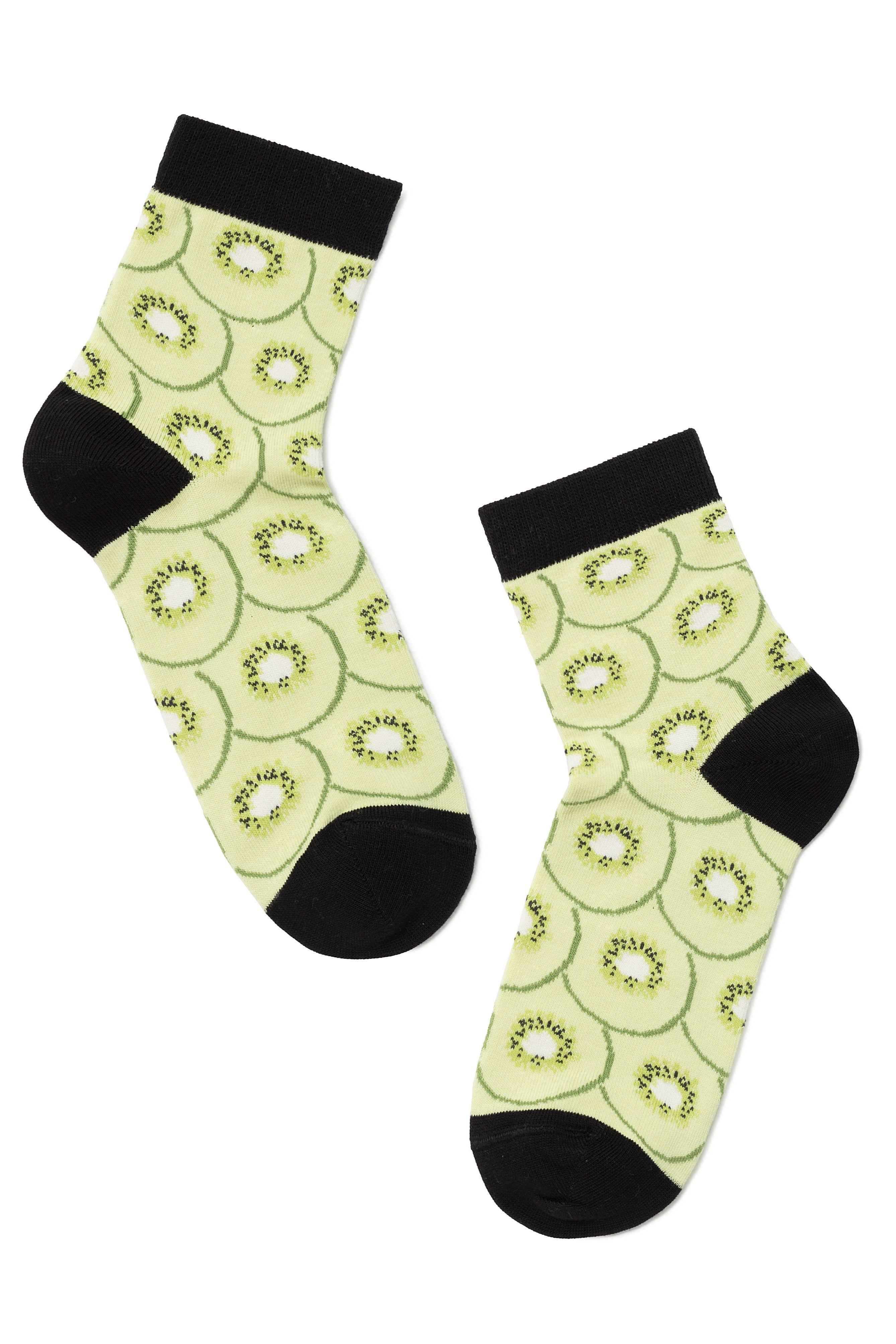 Conte Elegant Cotton Socks (2 pairs) - Fruit pattern