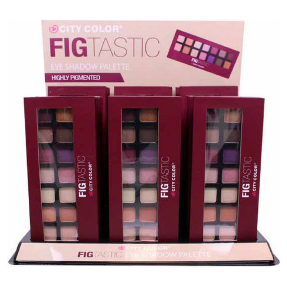 CITY COLOR Figtastic Palette - 14 Shades Display Case Set 24 Pieces - DestGlow