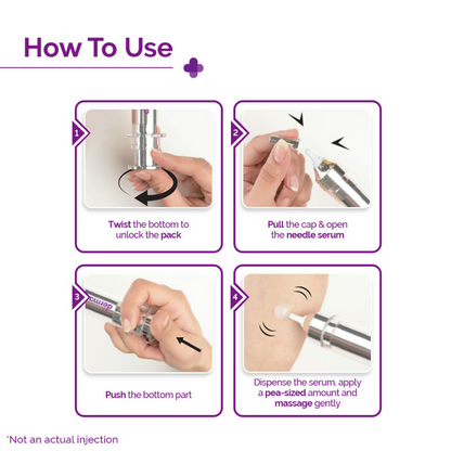 The Derma Co 50000 PPM Vitamin C Microneedle Face Serum Shot for Bright &amp; Glowing Skin