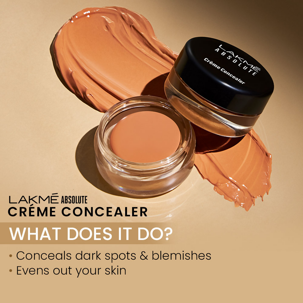 Lakme Unreal Cover Creme Concealer Lightweight &amp; Hydrating - Cinnamon