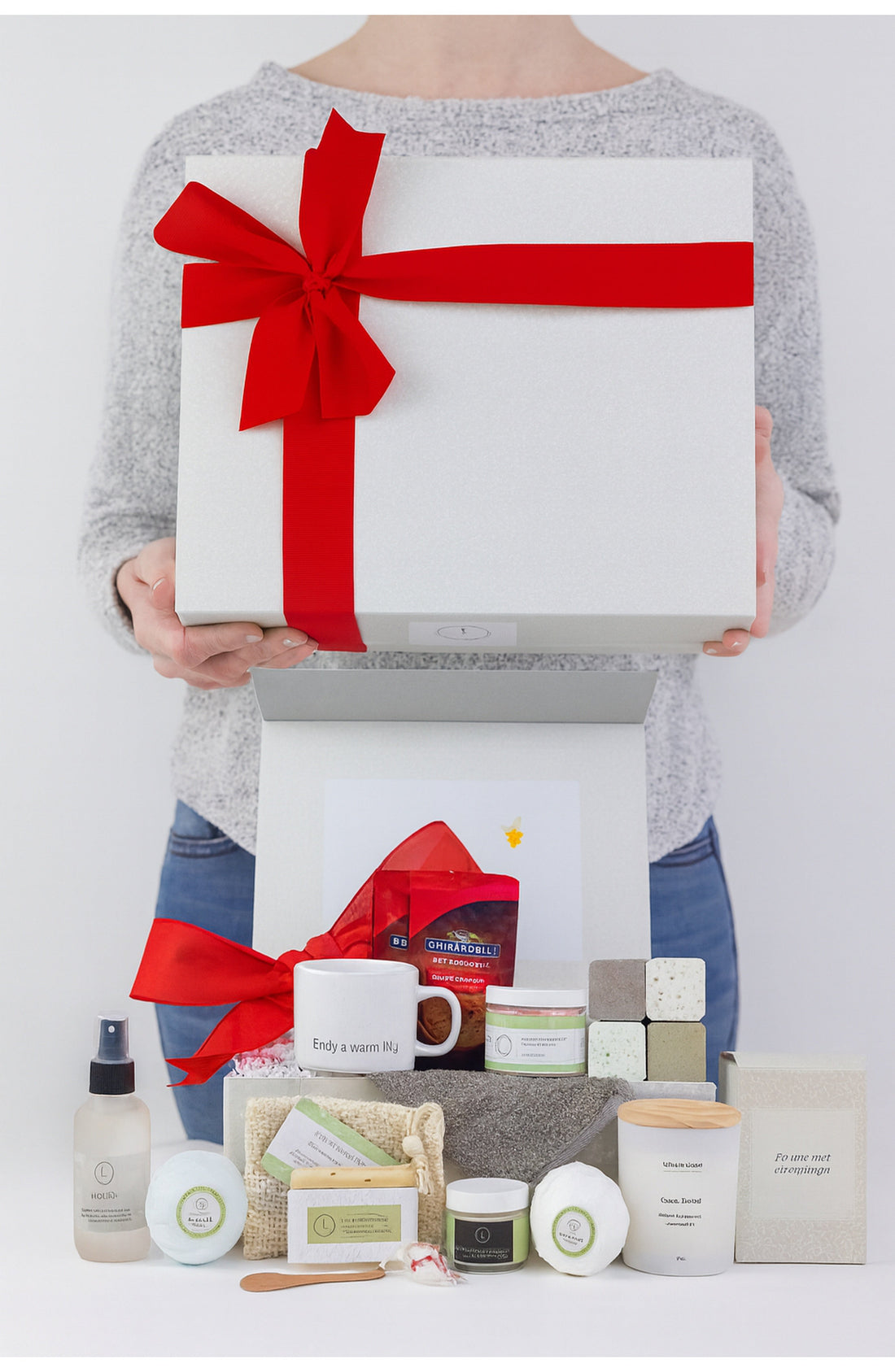 Sending MOM a BIG hug Luxury Gift Spa Set - Full on Pampering for Mother&