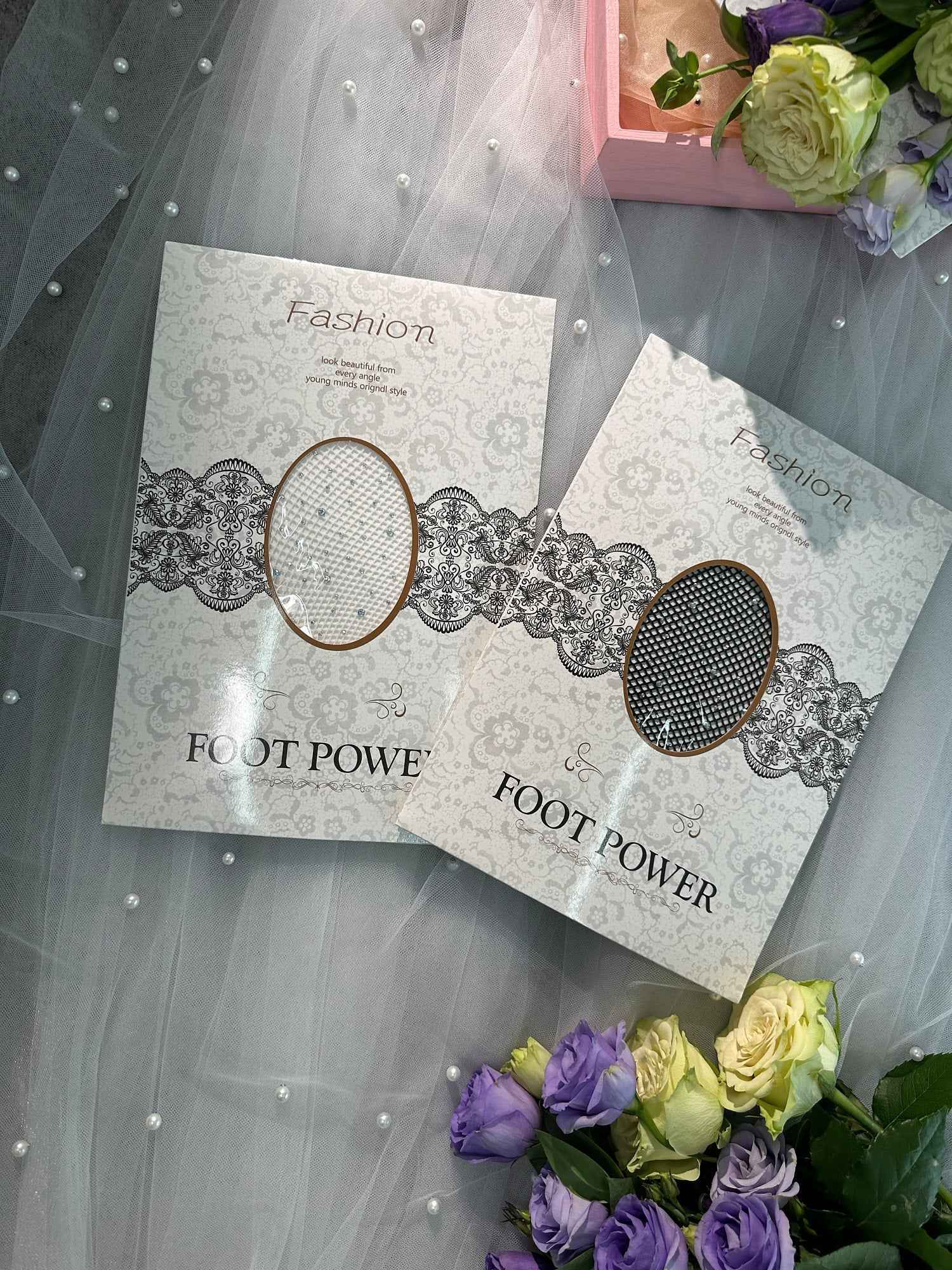 Thigh High Rhinestone Fishnet Stockings