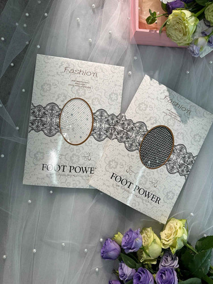 Thigh High Rhinestone Fishnet Stockings