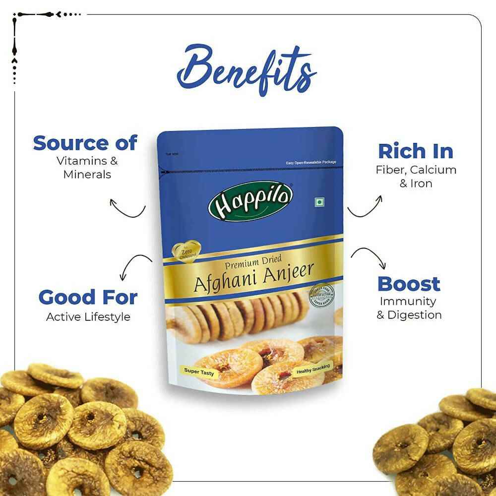 Happilo Premium Californian Almonds, Walnuts Inshell, Afghani Anjeer &amp; Turkish Apricot Combo