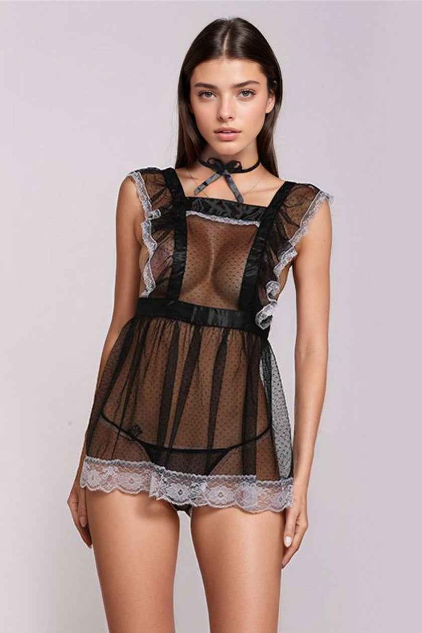 Mesh Babydoll Maid