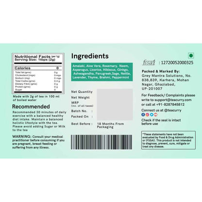 Teacurry Anti Bald Tea Bags