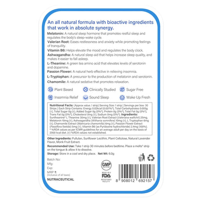 Wellbeing Nutrition Melts Restful Sleep &amp; Melts Into Multivitamins Oral Strips Combo