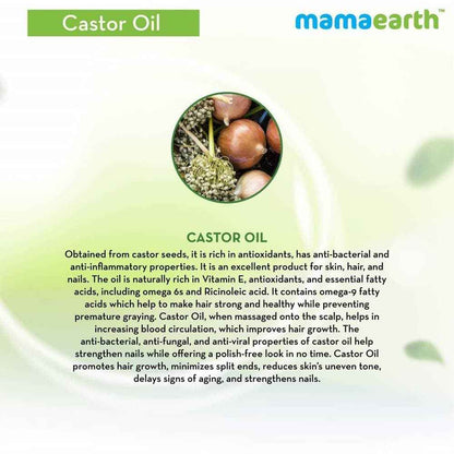 Mamaearth Castor Oil For Skin , Hair and Nails