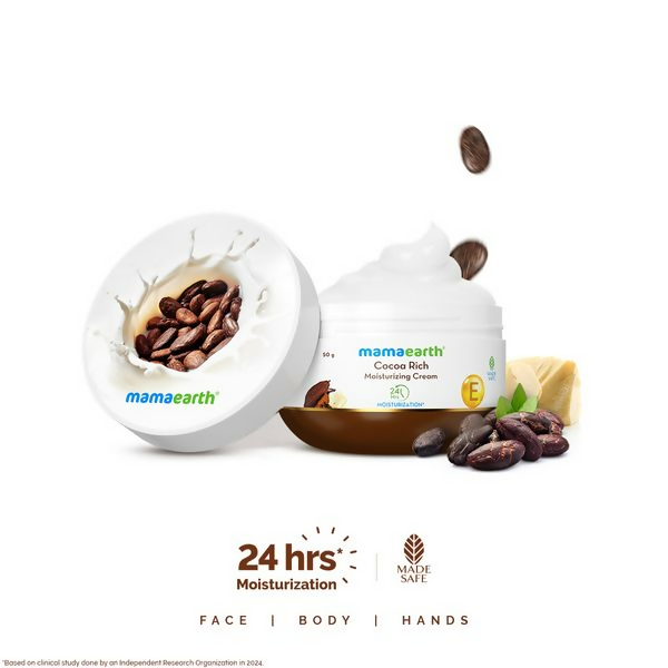 Mamaearth Cocoa Rich Moisturizing Cream with Cocoa Butter &amp; Vitamin E For Deep Nourishment