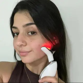 7-Color LED Microcurrent Face &amp; Neck Massager - Skin Firming &amp; Anti-Aging Beauty Device - DestGlow