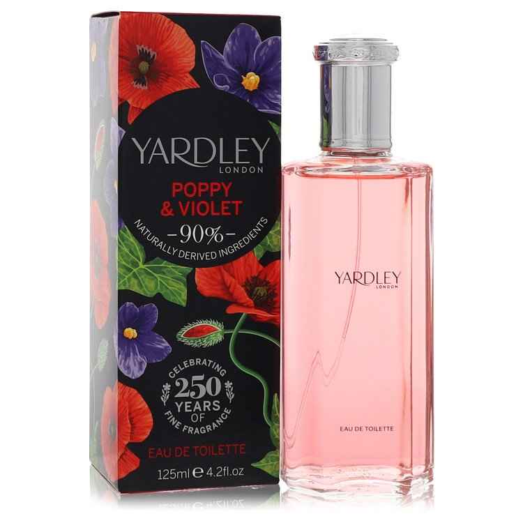 Yardley Poppy &amp; Violet by Yardley London Eau De Toilette Spray 4.2 oz for Women