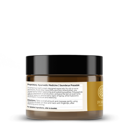 Forest Essentials Balancing Night Cream with Gotu Kola, Neem &amp; Pear Juice Ferment