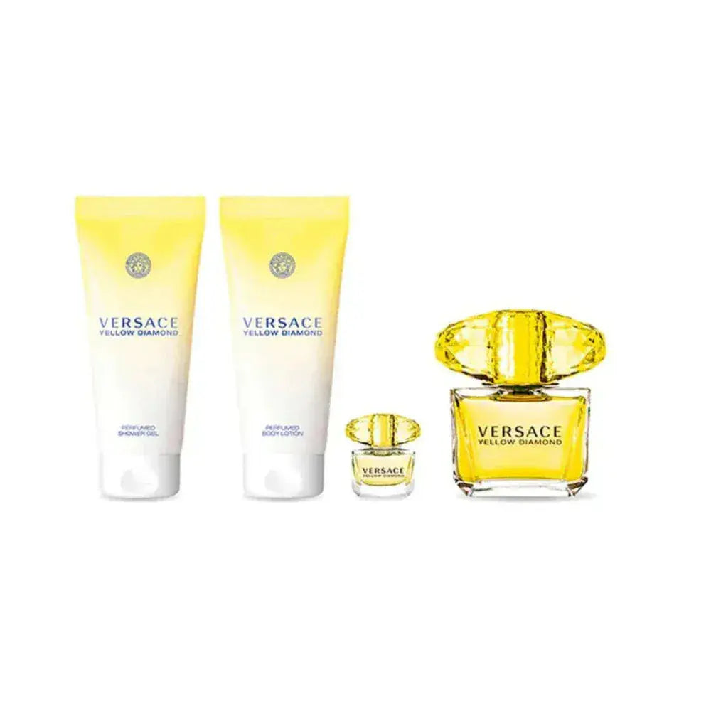 Yellow Diamond By Versace For Women 4Pcs Set EDT Spray by perfumesandrea