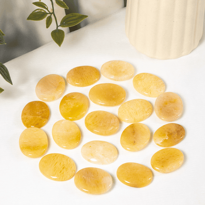 Yellow Aventurine Pocket Stones (Strength and Intuition )  DestGlow