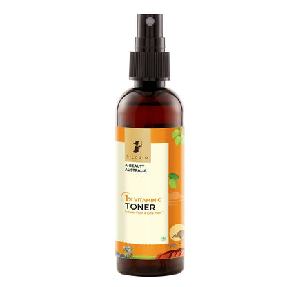 Pilgrim Australian 1% Vitamin C Toner with Kakadu Plum &amp; Lime Pearl For Glowing Skin, Open Pores Tightening &amp; Refining