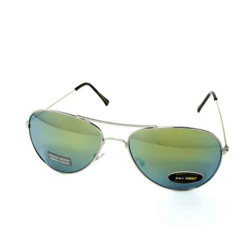 AIR FORCE Aviator Color Mirror Sunglasses - Mirror Yellow