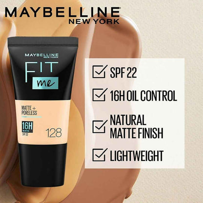 Maybelline New York Fit Me Matte + Poreless Liquid Foundation Normal to Oily Skin - 220 Natural Beige