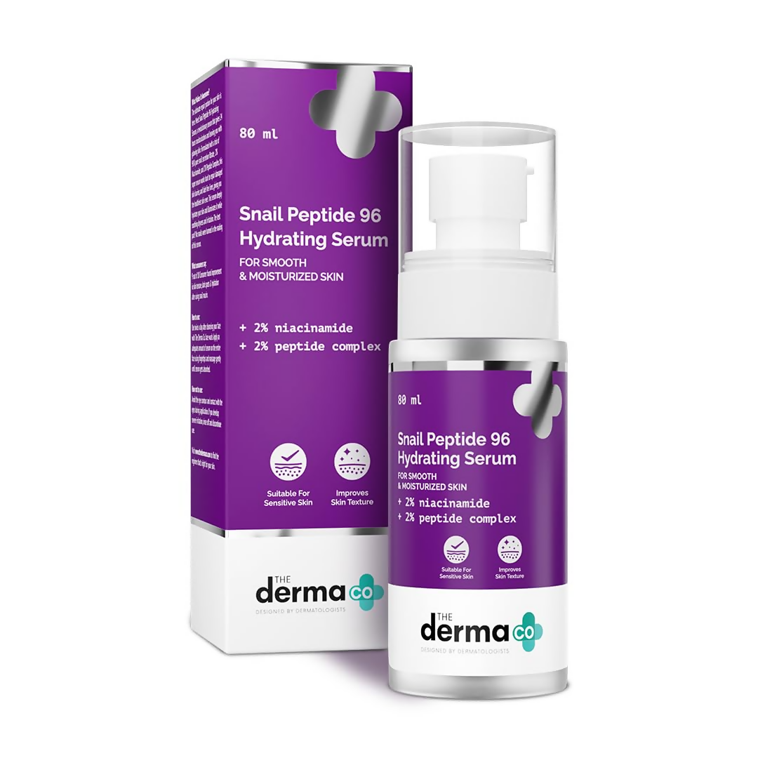The Derma Co Snail Peptide 96 Hydrating Serum With Niacinamide &amp; Peptide Complex For Smooth &amp; Moisturized Skin