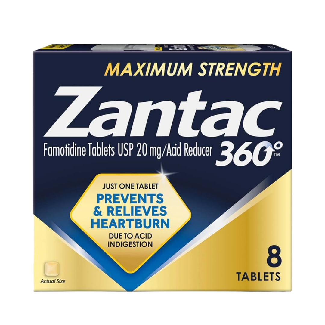 Zantac Acid Reducer Maximum Strength Tablets (8 count) by Farmacias Savia