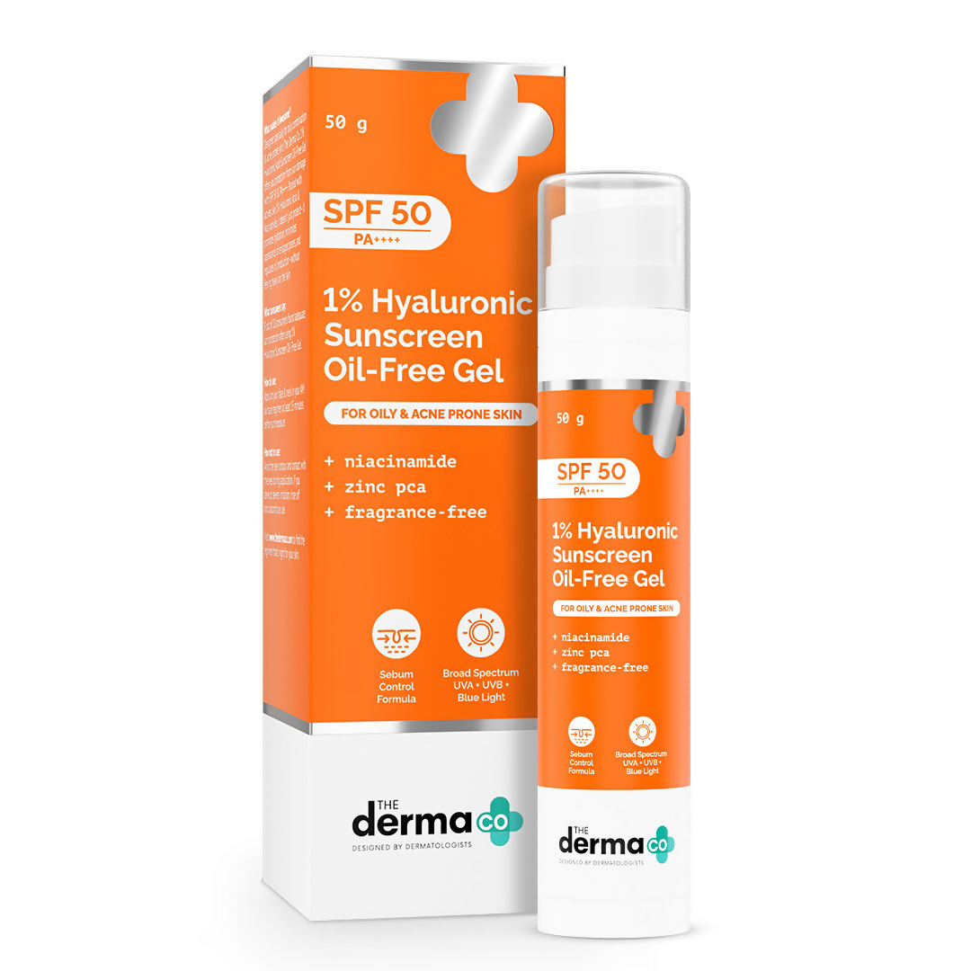 The derma co 1% Hyaluronic sunscreen Aqua Gel with SPF 50 &amp; PA++++