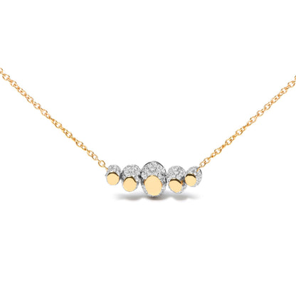 18K Rose Gold 3/4 Cttw Pave Diamonds and Graduated Red Ruby Gemstone Curved Bar Choker Necklace (G-H Color, SI1-SI2 Clarity) - Adjustable up to 14" - 16.5" by Bids.com