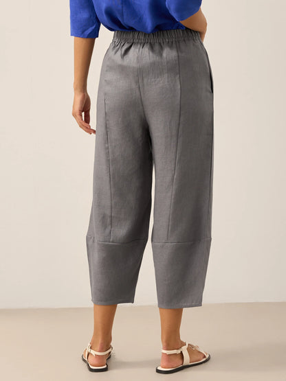 100% Linen Crop Pants RORY by LINTICO