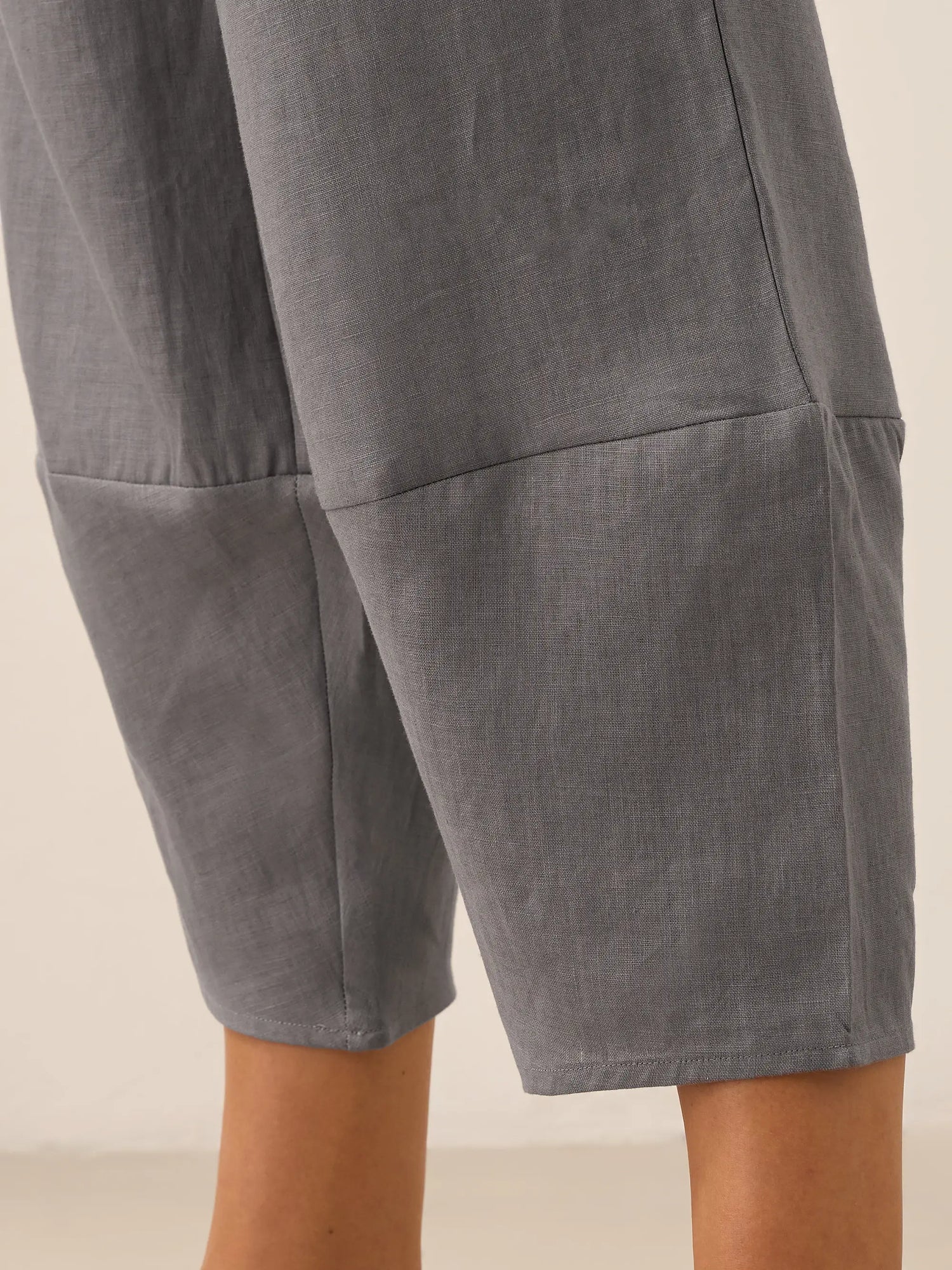 100% Linen Crop Pants RORY by LINTICO