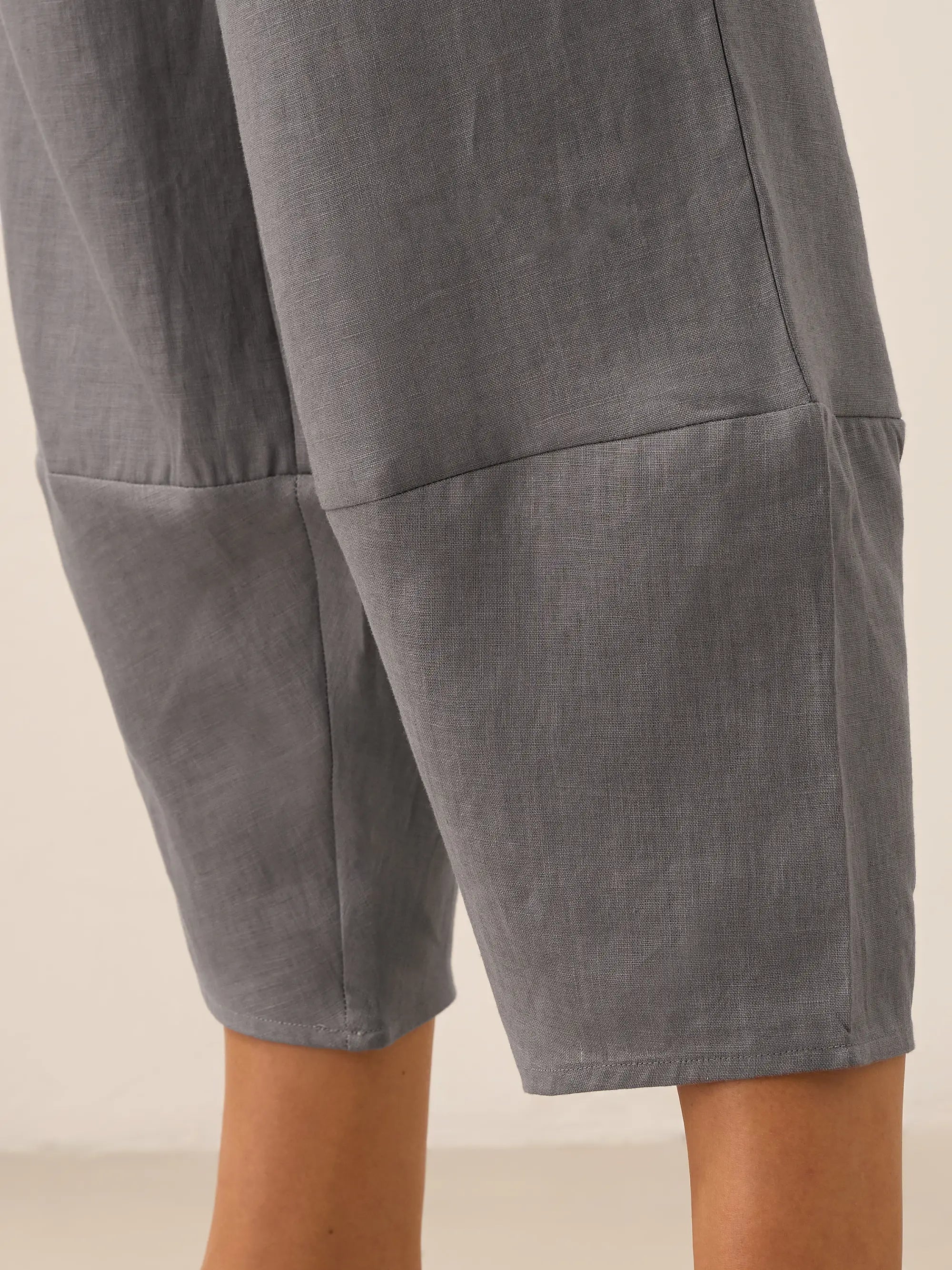 100% Linen Crop Pants RORY by LINTICO