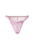 Purple Embroidered Thong - accessories
