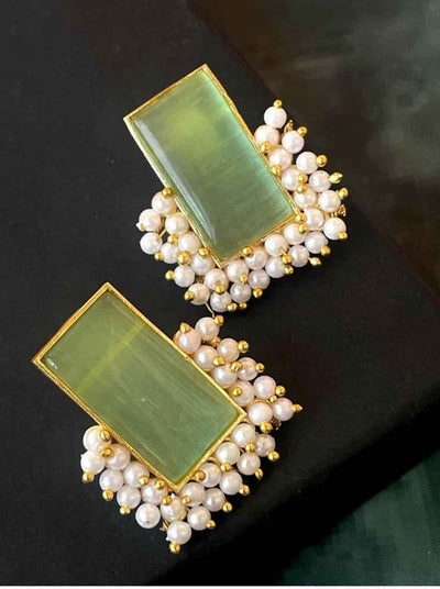 Joban Fashion Monalisa Stone Beaded Stud Earring